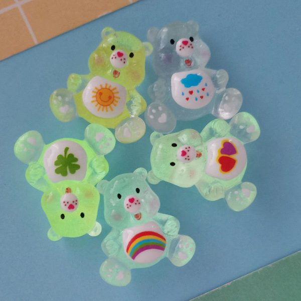 Glow-In-The-Dark Bear Charm - 图片 2