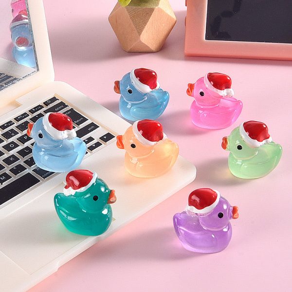 Christmas Glow-In-The-Dark Duck Charm - 图片 3