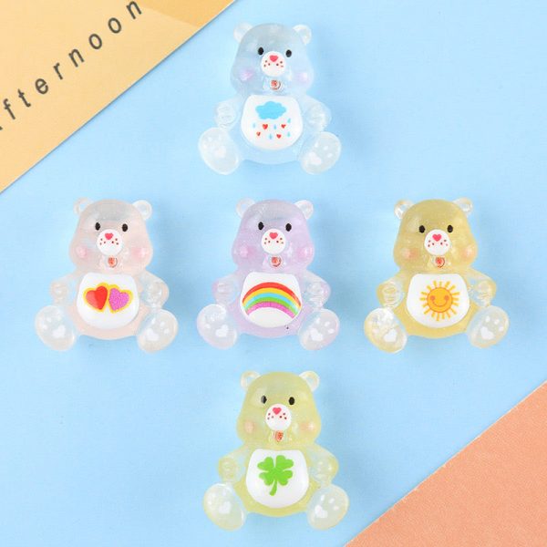 Glow-In-The-Dark Bear Charm - 图片 3