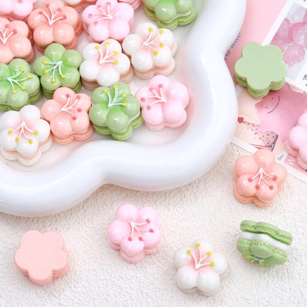 Sakura Macaron Flower Charms - 图片 4