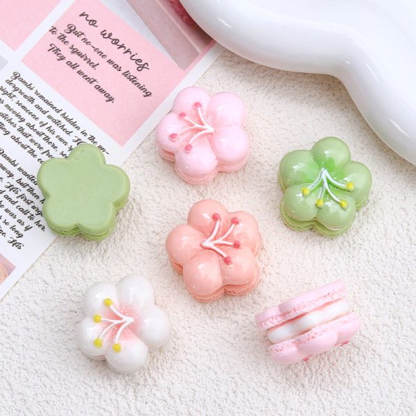 Sakura Macaron Flower Charms - 图片 2