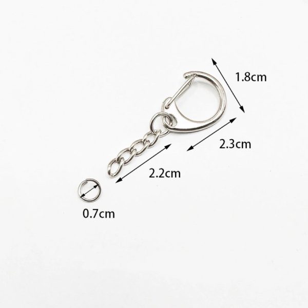 C Shape Key Chain Diy Accessories - 图片 5