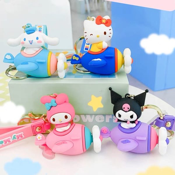 SANRIO AIRCRAFT KEYCHAIN