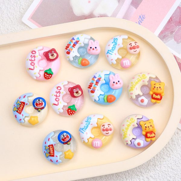 Cartoon Animal Doughnut Charms - 图片 2