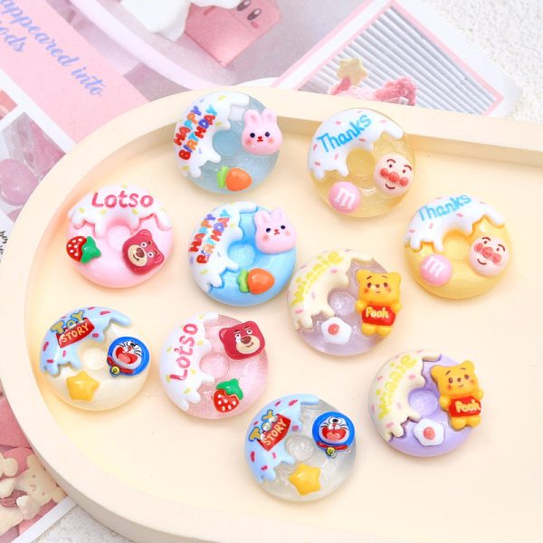 Cartoon Animal Doughnut Charms - 图片 4