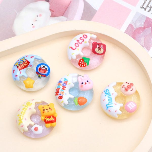 Cartoon Animal Doughnut Charms - 图片 3