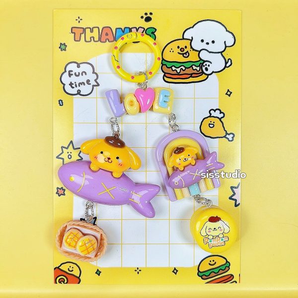 Pompompurin Keychain Pendant