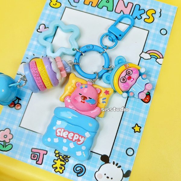 Sleep Loopy Keychain Bag Pendant