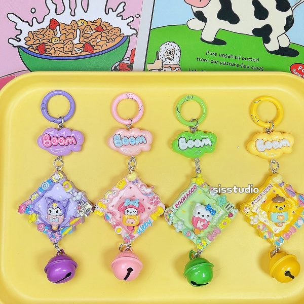 Sanrio Character Friends Keychain Bag Pendant - 图片 2