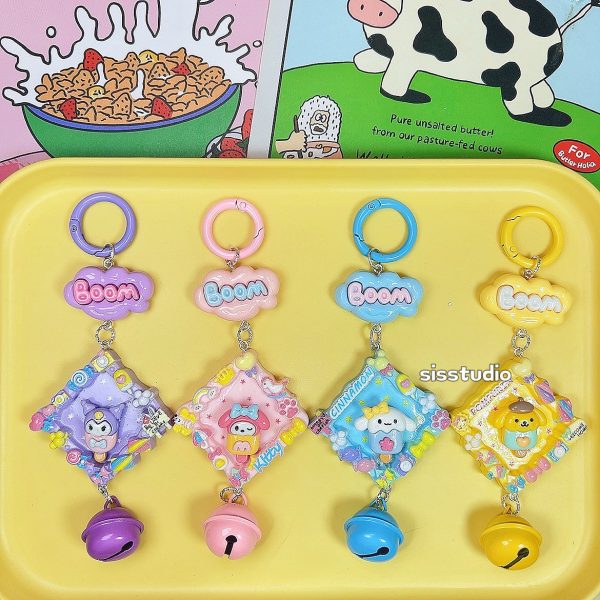 Sanrio Character Friends Keychain Bag Pendant - 图片 3