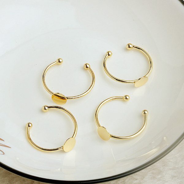 14K Ring Circle Diy Base - 图片 3