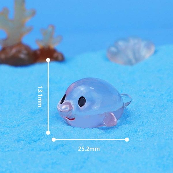 20pcs /Luminous Mini Marine Animal Ornament - 图片 6