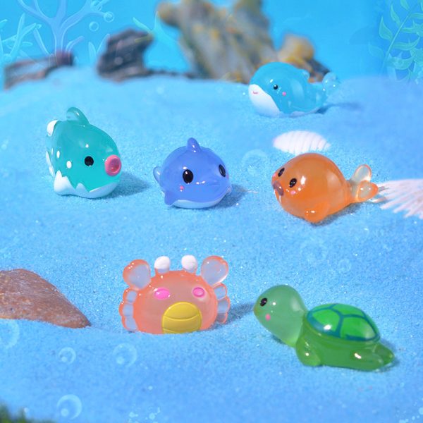 20pcs /Luminous Mini Marine Animal Ornament - 图片 2