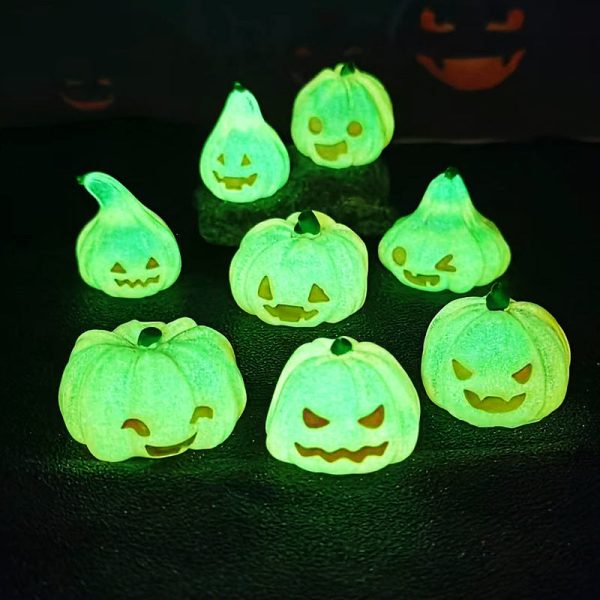 10Pcs/Halloween Luminous Jack-o-lantern